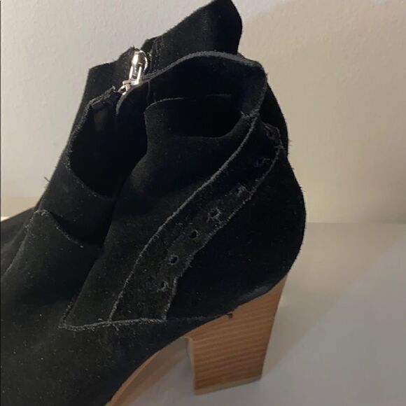 Marc Fisher Peeptoe Suede Booties - Picture 4 of 6